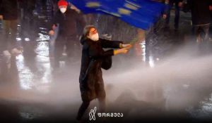 הפגנה נגד החוק הרוסי בגאורגיה