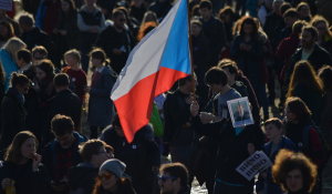 הפגנה צ'כיה